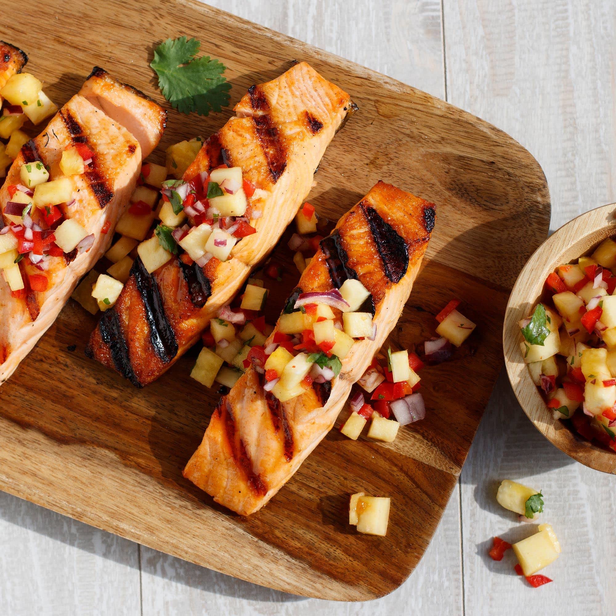Lawry's highlighting pineapple and papaya juices and honey ingredients