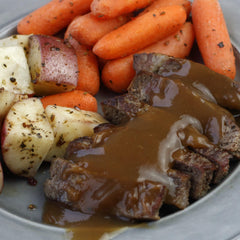 Lawry's marinated steak on grill demonstrating improved tenderness and sear
