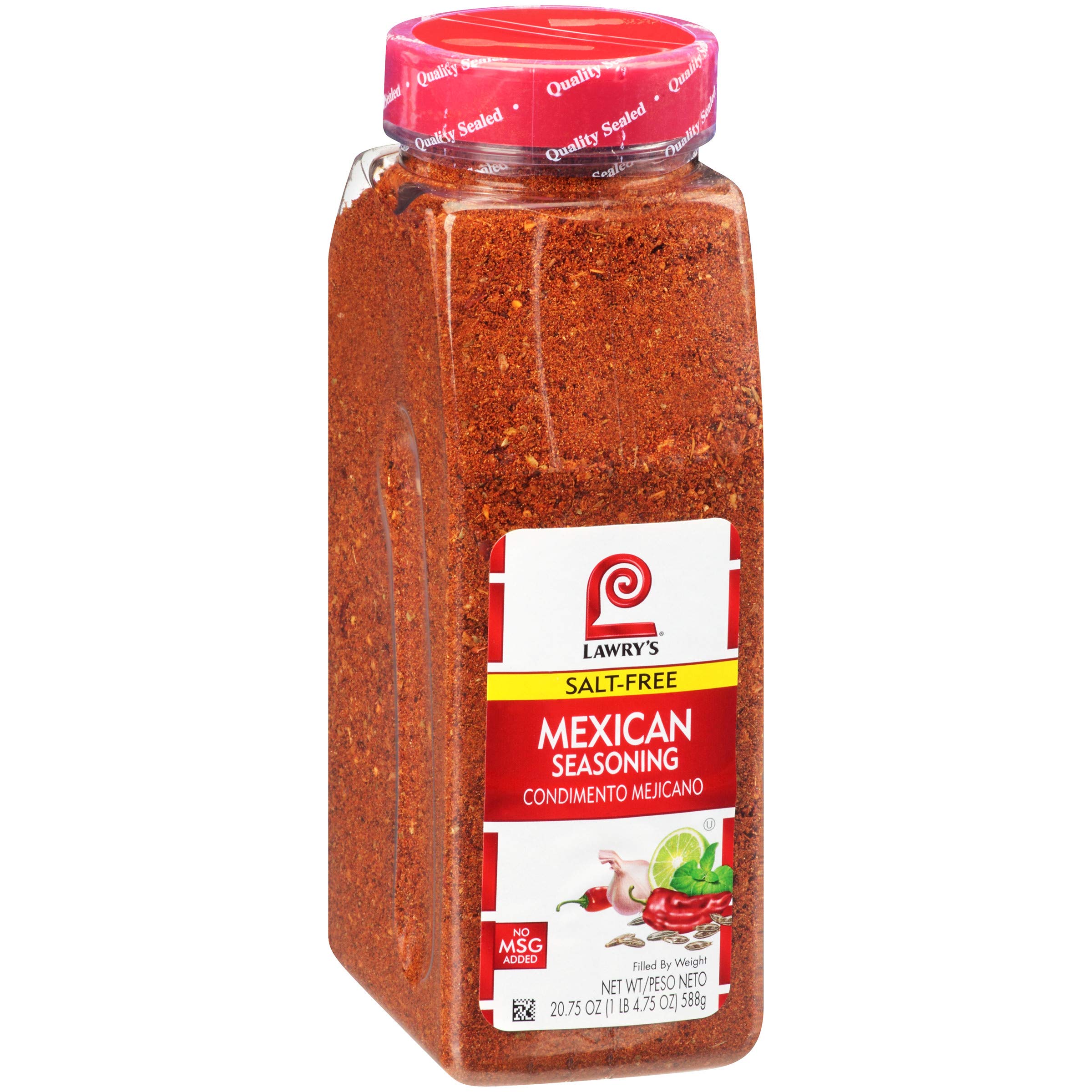 Lawry's front container showing label and 20.75 oz size for pantry convenience