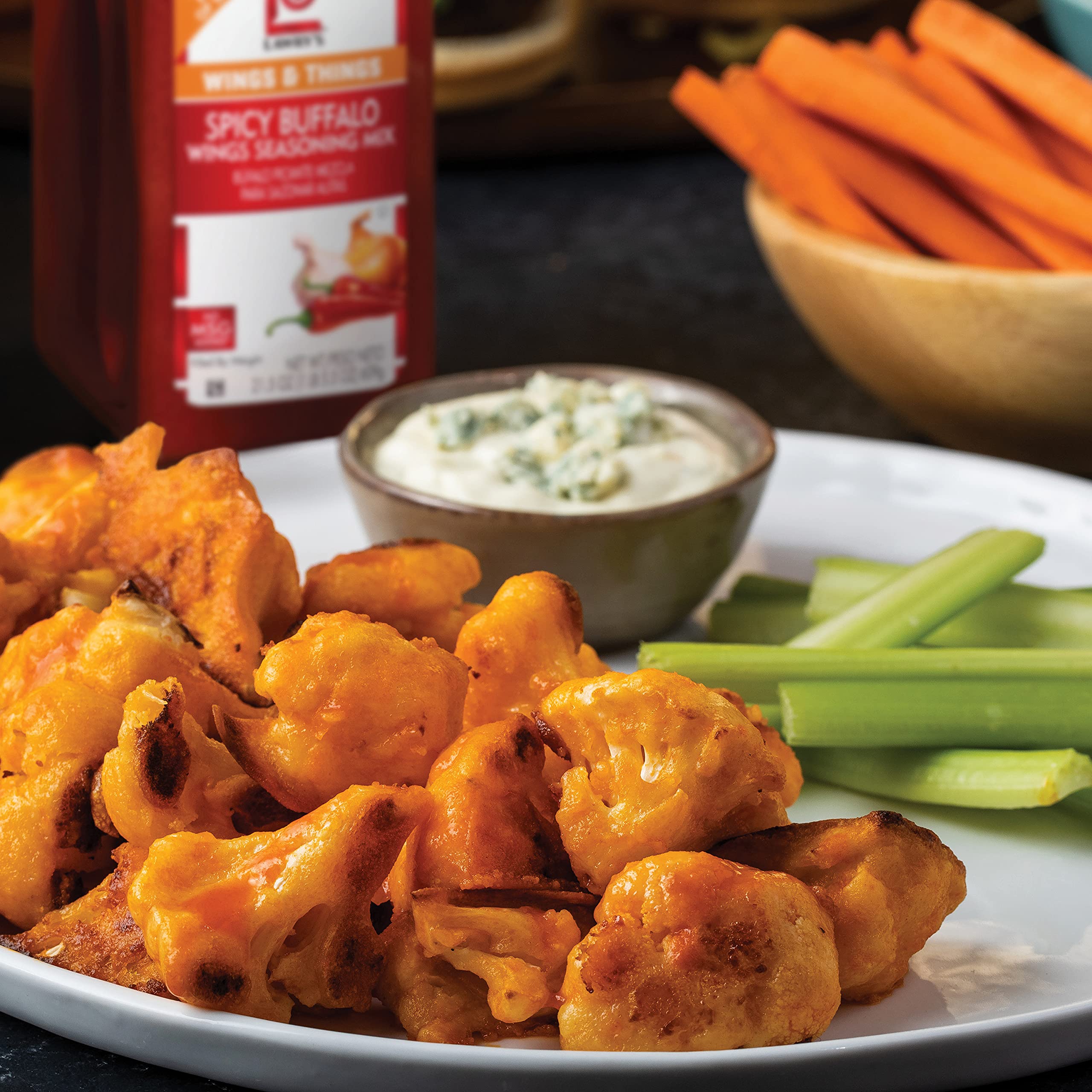 Lawry's seasoned mozzarella sticks showcasing added spicy flavor and crunch
