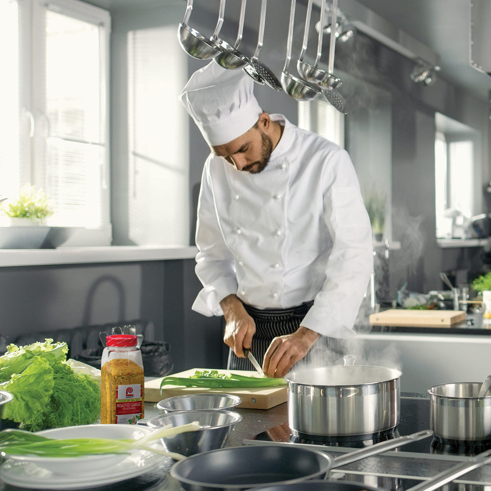 Lawry's wide-mouth opening pouring measured seasoning for large-batch recipes