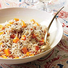 Laxmi Brand close-up of extra long basmati grains highlighting length benefit