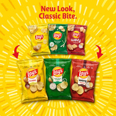 Lay's Barbecue 1 oz bag detail showing bold seasoning and snack appeal