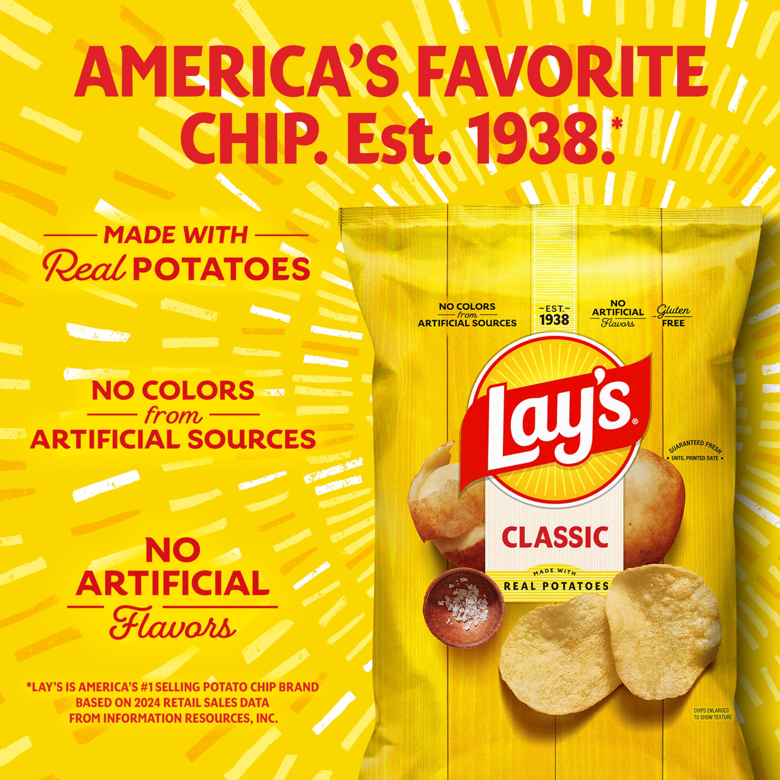 Lay's stacked single-serve bags illustrating bulk pack convenience and quick distribution