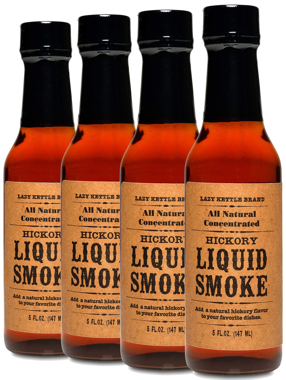 Lazy Kettle front packaging hickory showing bottle set and label for quick selection