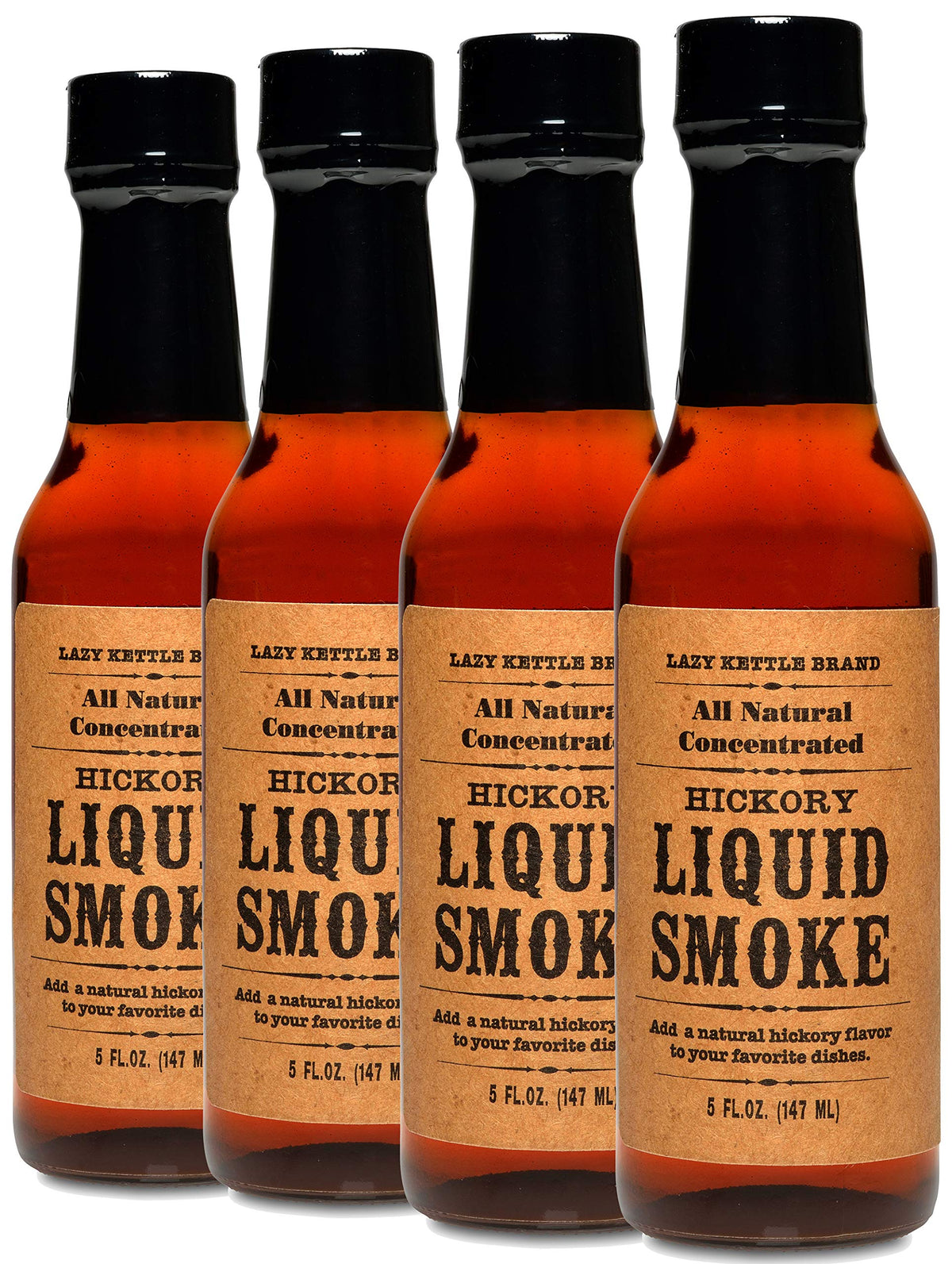 Lazy Kettle front packaging hickory showing bottle set and label for quick selection
