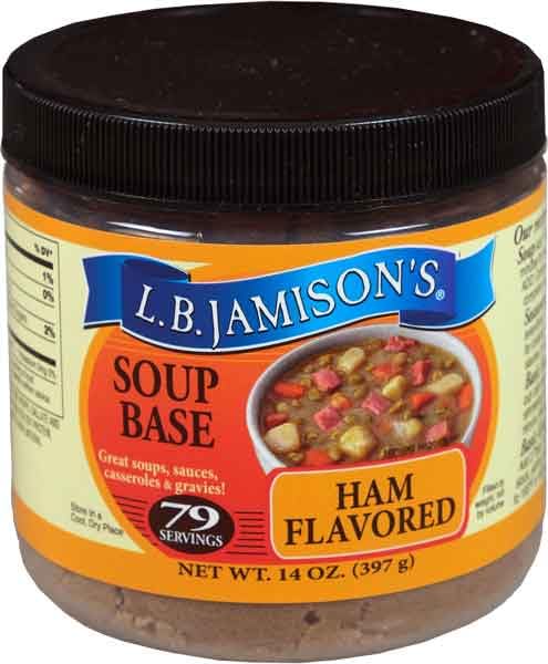 L.B. Jamison's front jar view showing label and convenience for quick flavoring