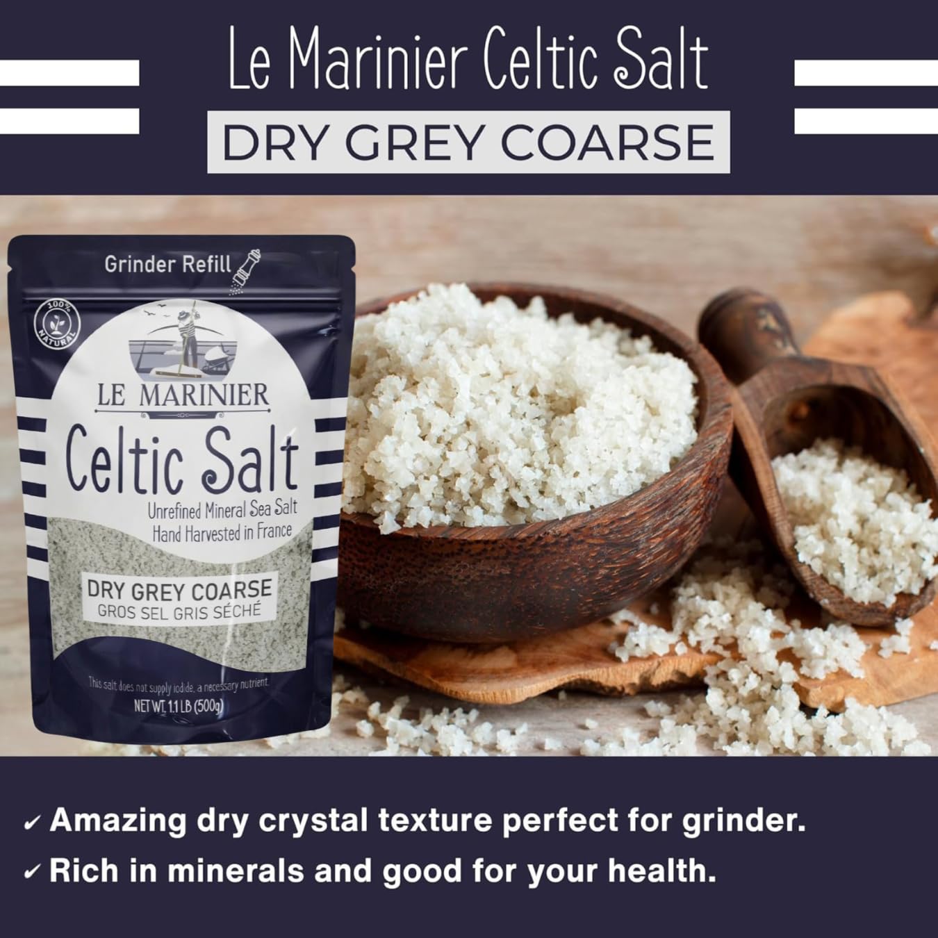 Le Marinier sprinkled on steak adding crunchy finish and flavor benefit