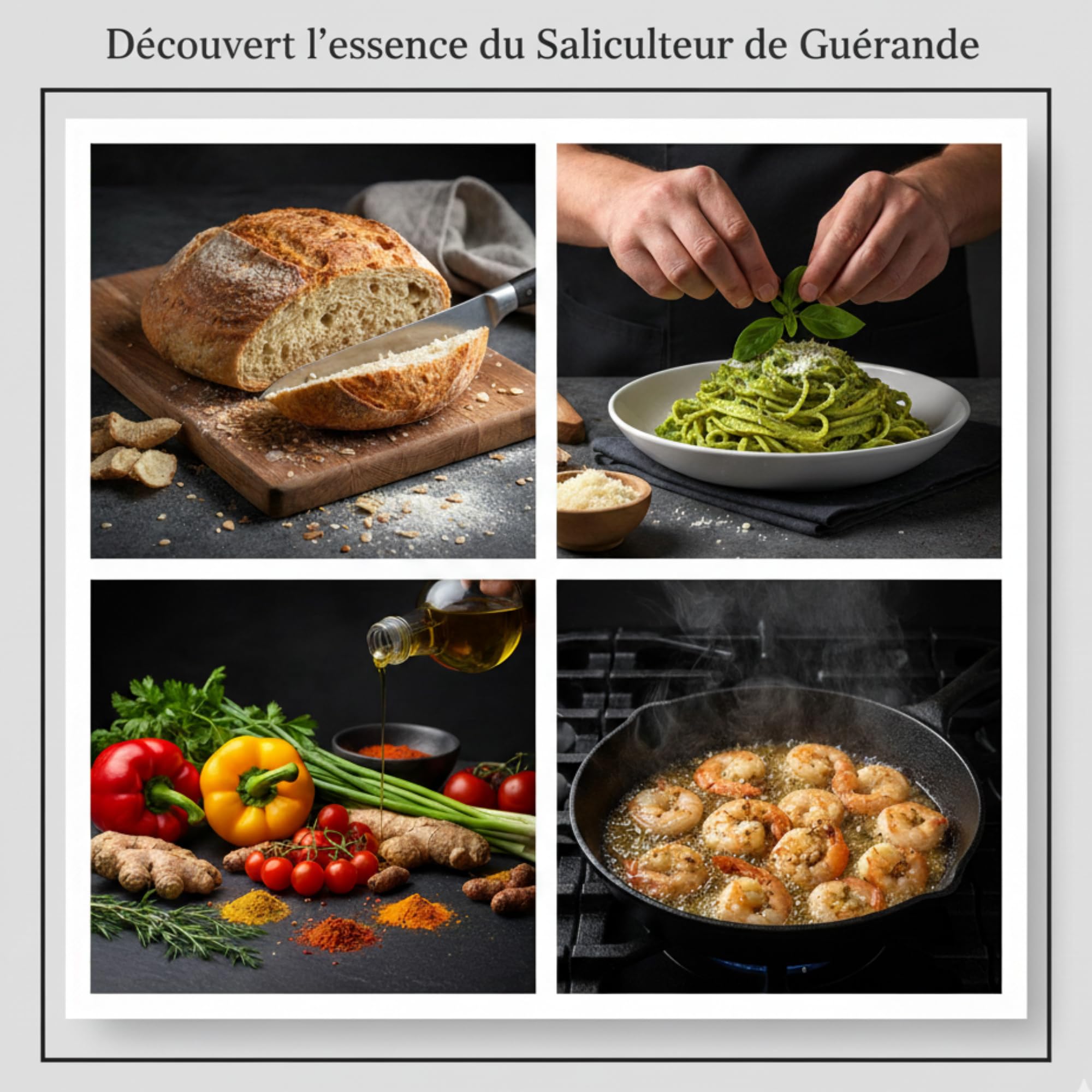Le Saliculteur salt jar on kitchen counter enhancing cooking and presentation