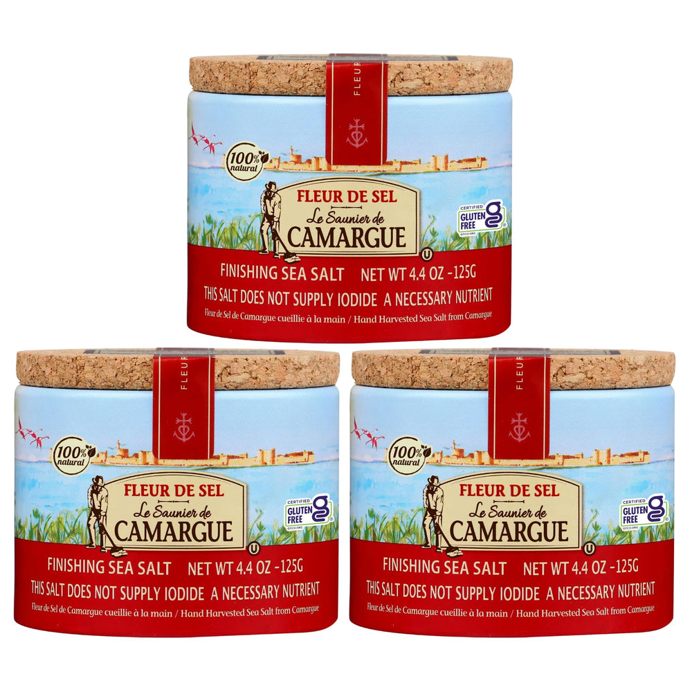 Le Saunier De Camargue front packaging showing jar and brand benefit
