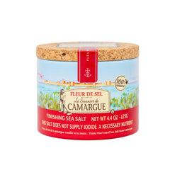 Le Saunier De Camargue front packaging showing cork container and brand authenticity