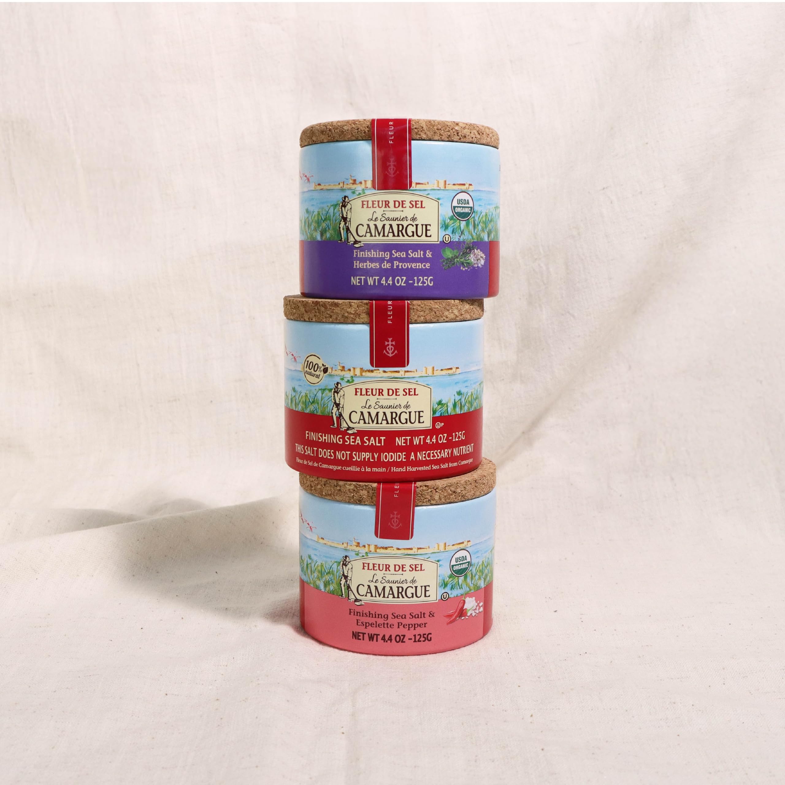 Le Saunier De Camargue gift display styled for gourmet presentation