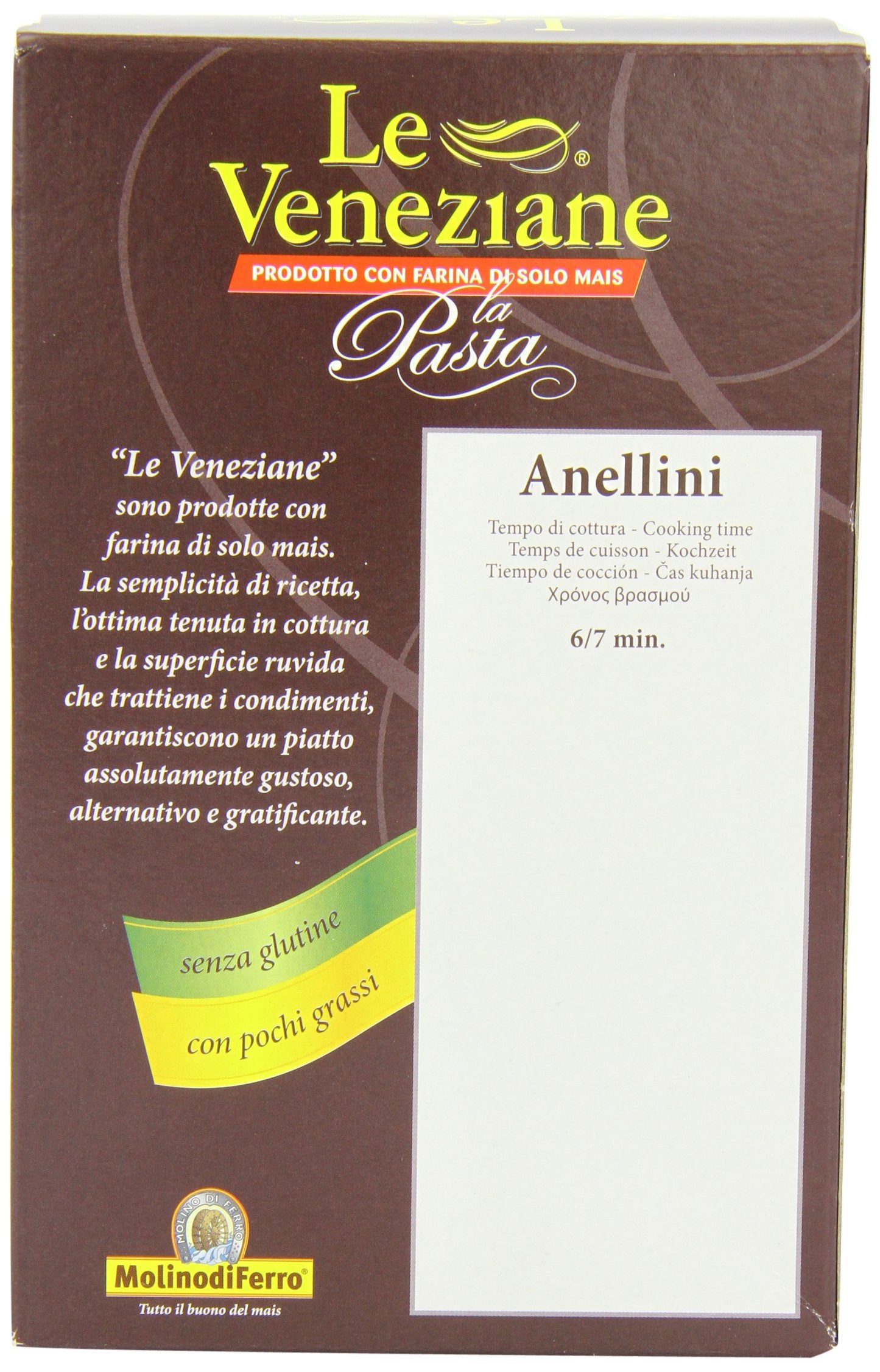 Le Veneziane anellini served in a clear bowl of broth illustrating comforting meal use