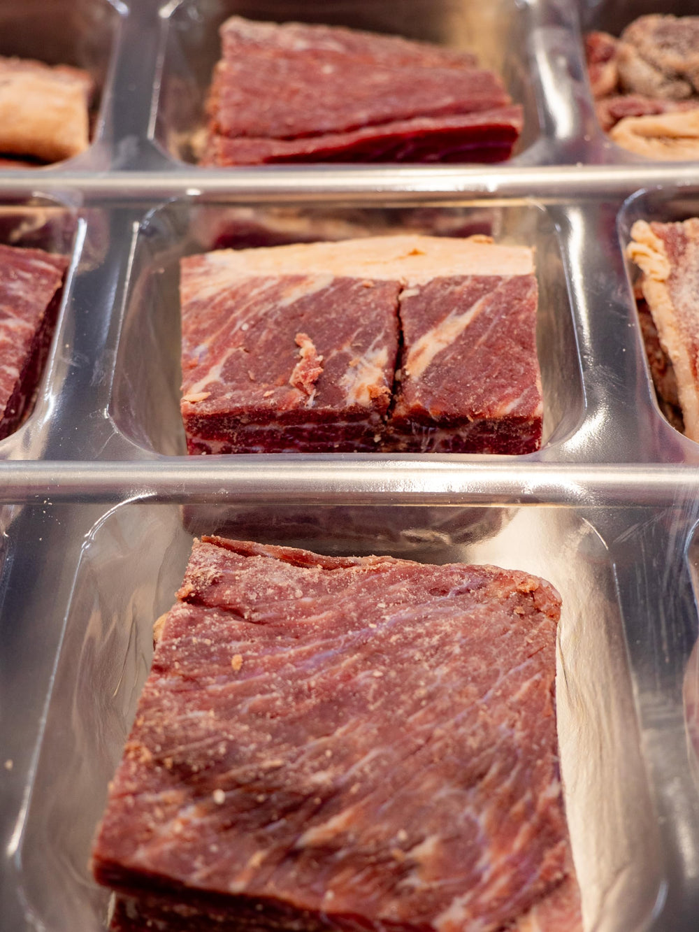 Lead Foods carne seca soaking in bowl demonstrating easier rehydration