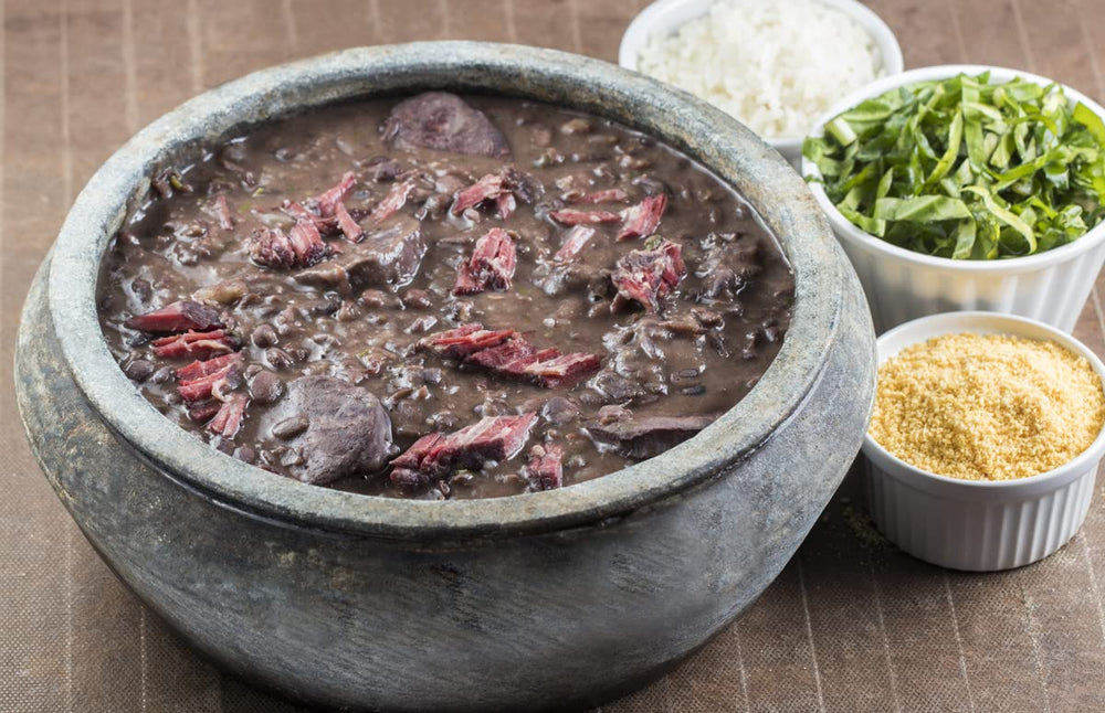 Lead Foods carne seca next to kitchen scale showing portion size clarity