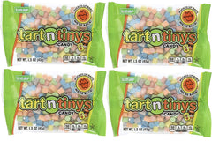 Leaf Brands Tart n Tinys front pouch showing colorful candies and portable convenience
