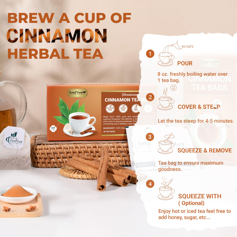 LeafLea tea in a kitchen setting, simple natural ingredient enjoyment