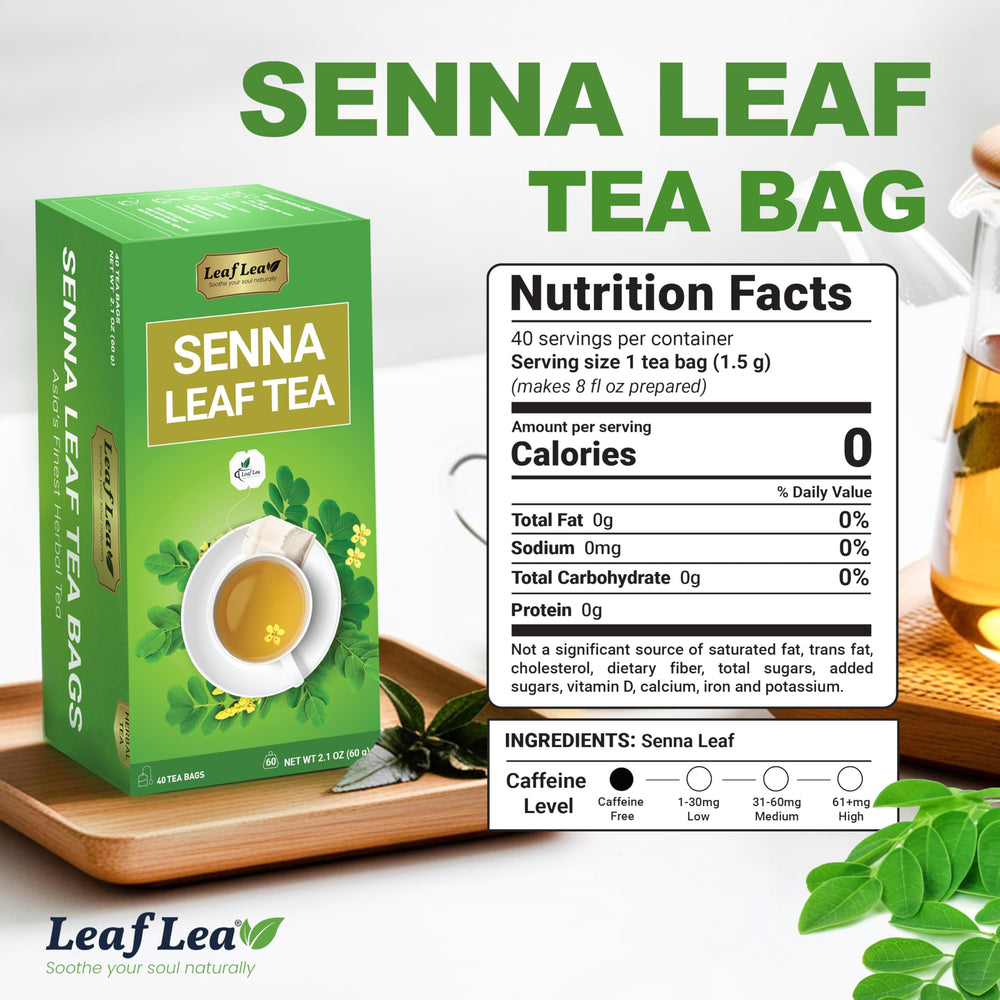LeafLea foil sachet opened to show sealed freshness and single-serve convenience