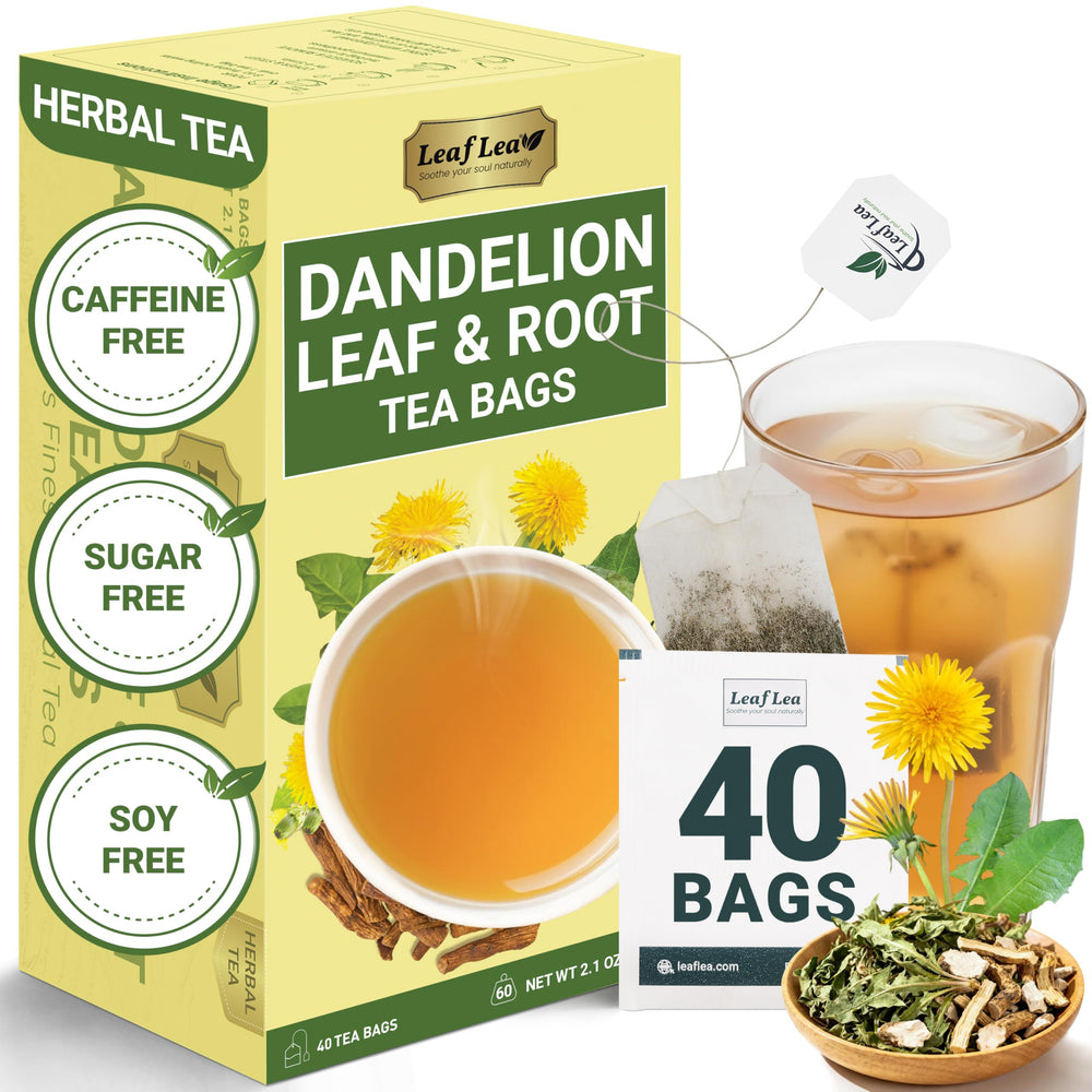 LeafLea front box packaging showing 40-count and benefits