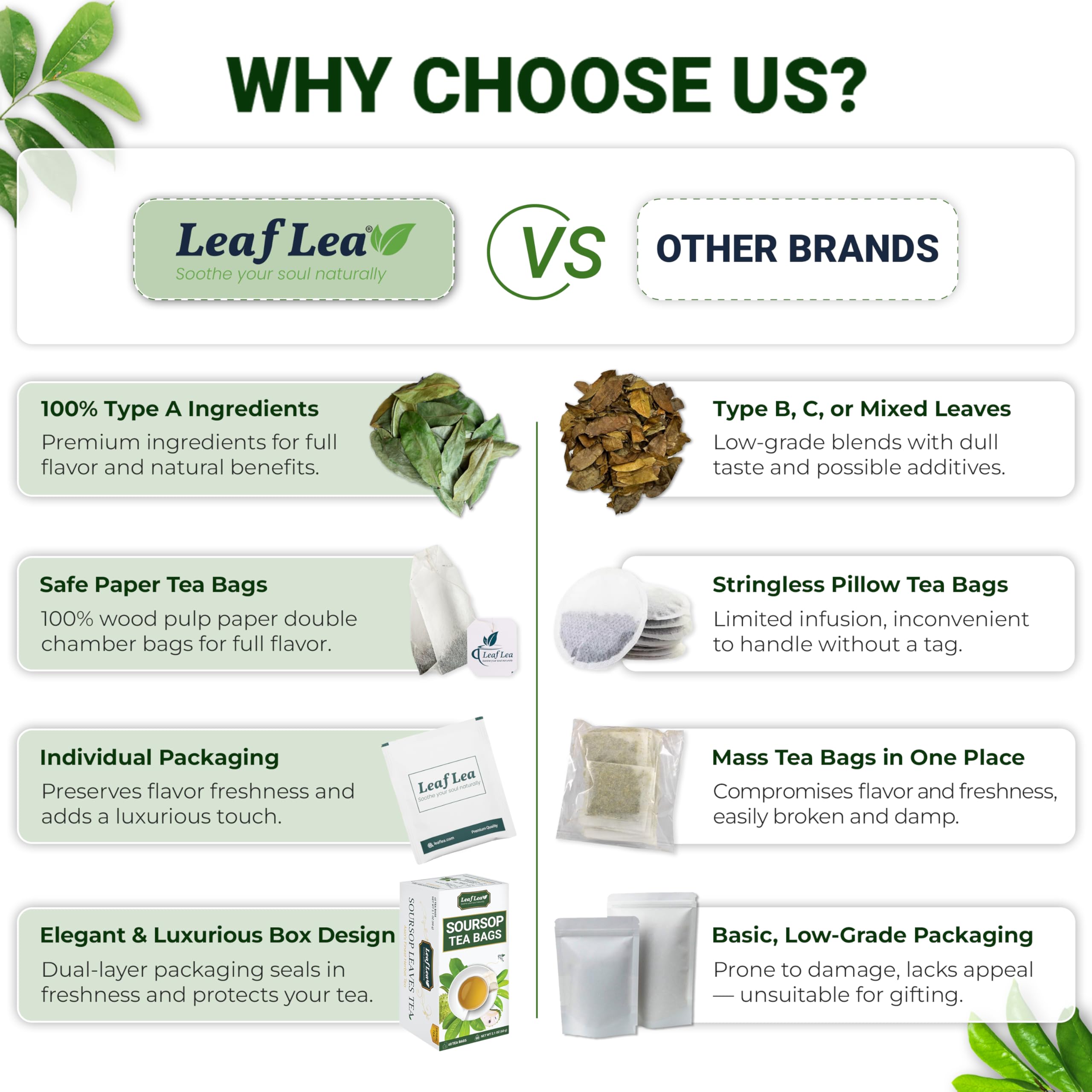 LeafLea iced tea pitcher chilled serving suggesting refreshing, caffeine-free option