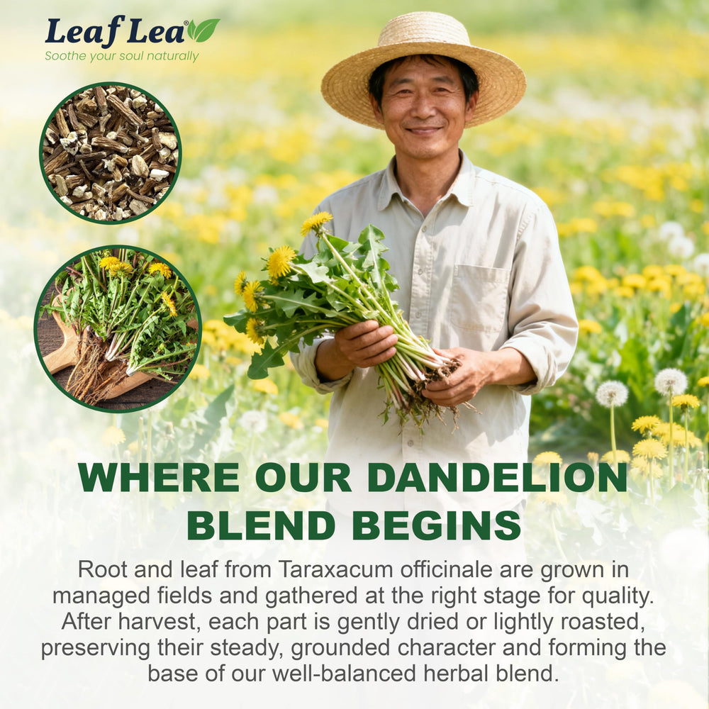 LeafLea ingredients label clear view showing simple natural contents