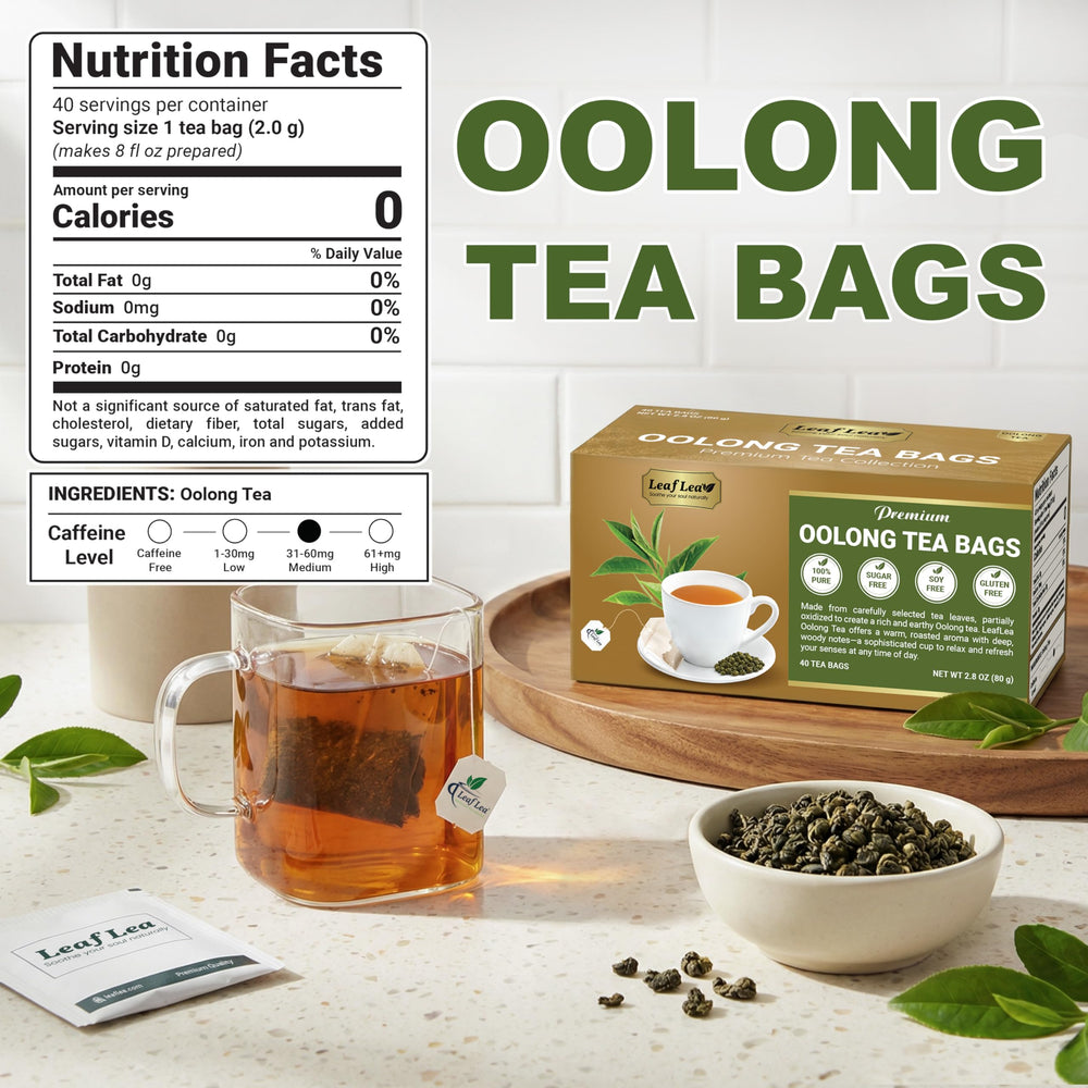 LeafLea foil-wrapped tea bag preserved for freshness and simple travel use