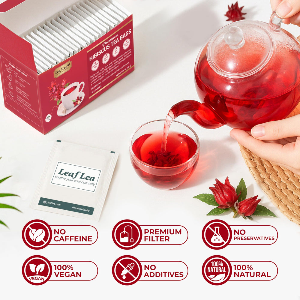 LeafLea pack beside a ruler to show 80-count size and household supply
