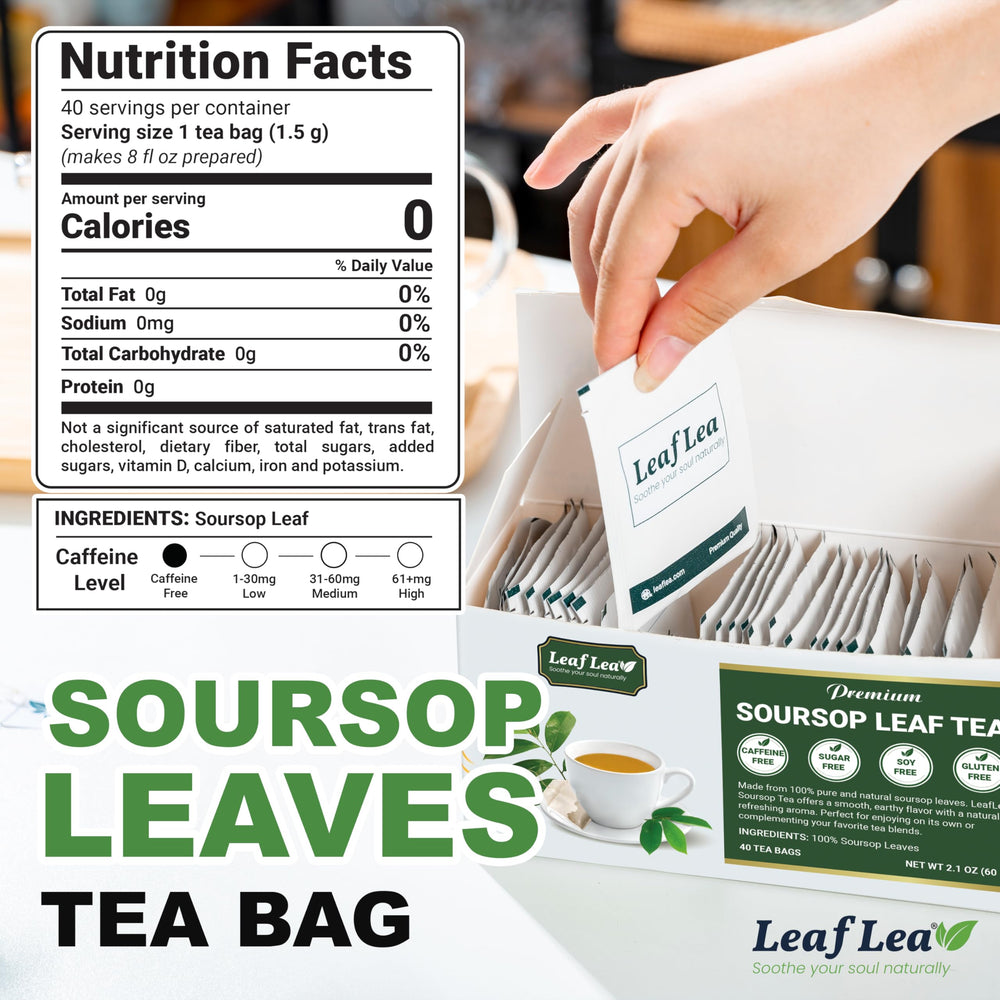LeafLea paper tea bag double-chamber close-up for even infusion