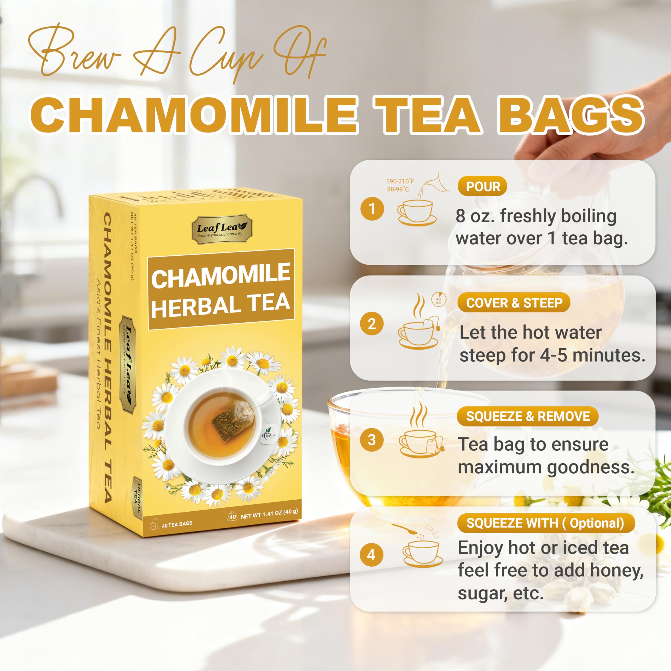 LeafLea tea sachets in a travel pouch for on-the-go convenience