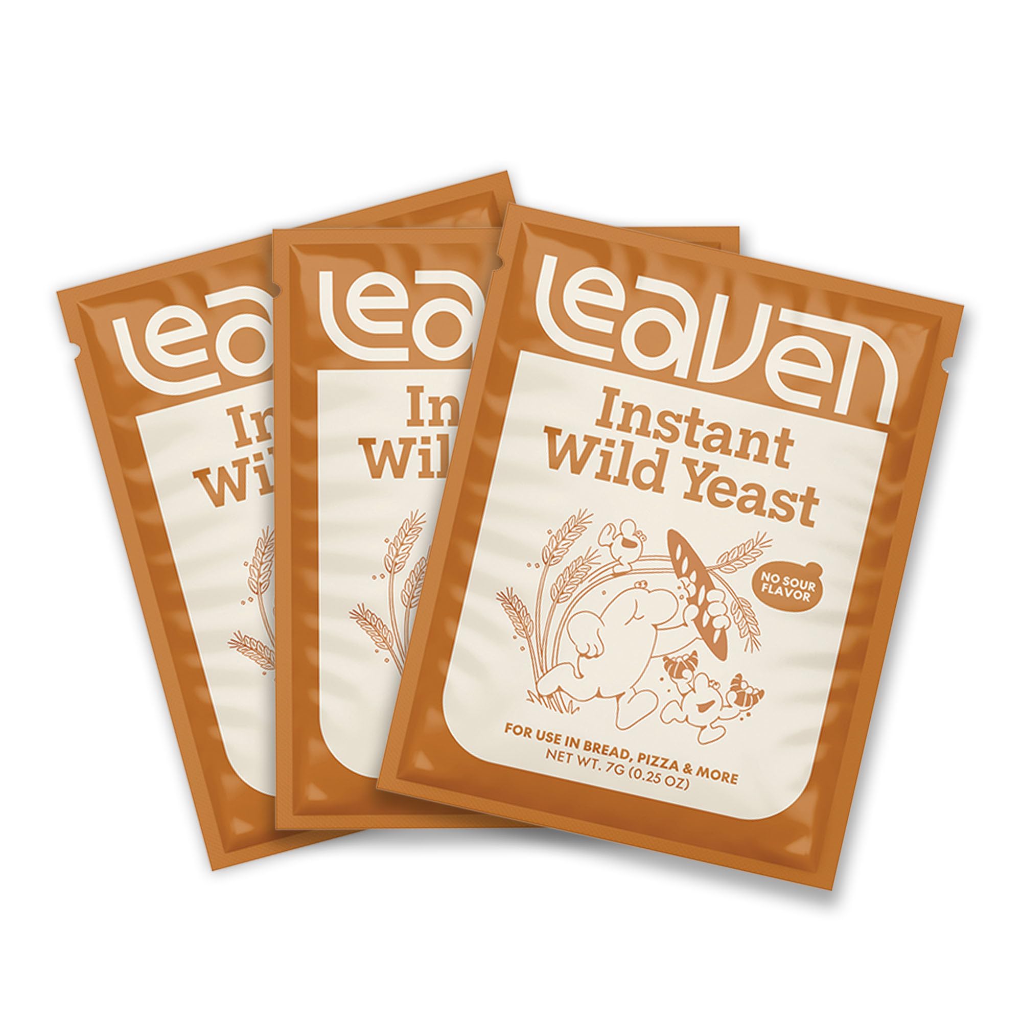 Leaven Foods front packet showing brand and pack details for easy identification