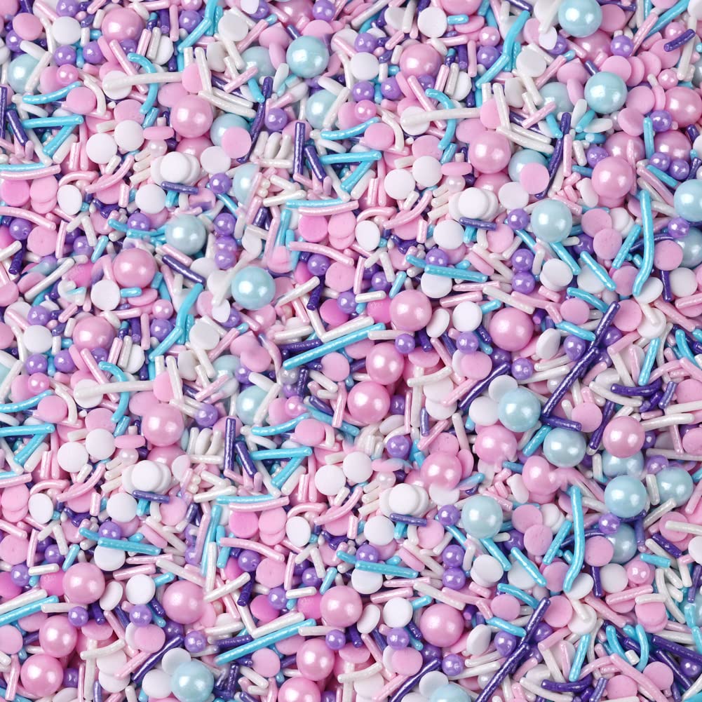 LEBERY front packaging showing 238g resealable bag and pastel sprinkles benefit quick storage