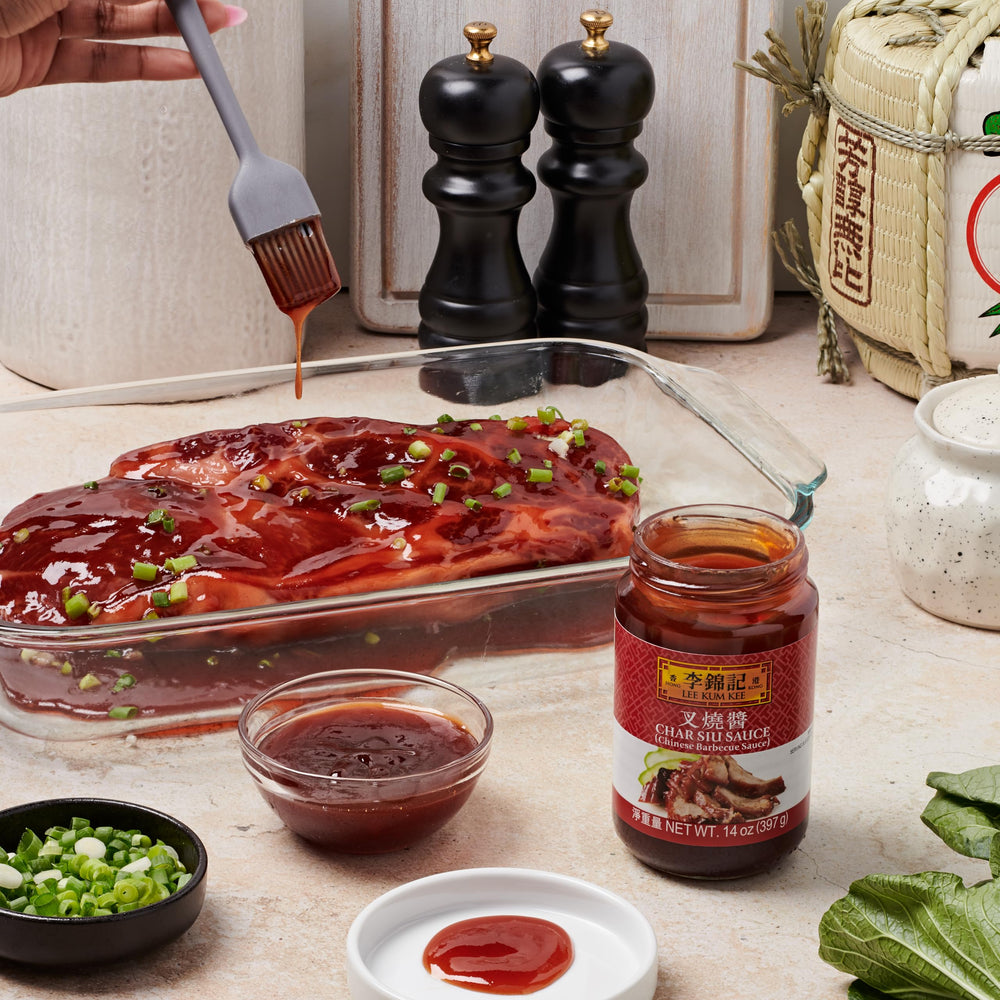 Lee Kum Kee sauce on a dinner table in lifestyle scene enhancing meals