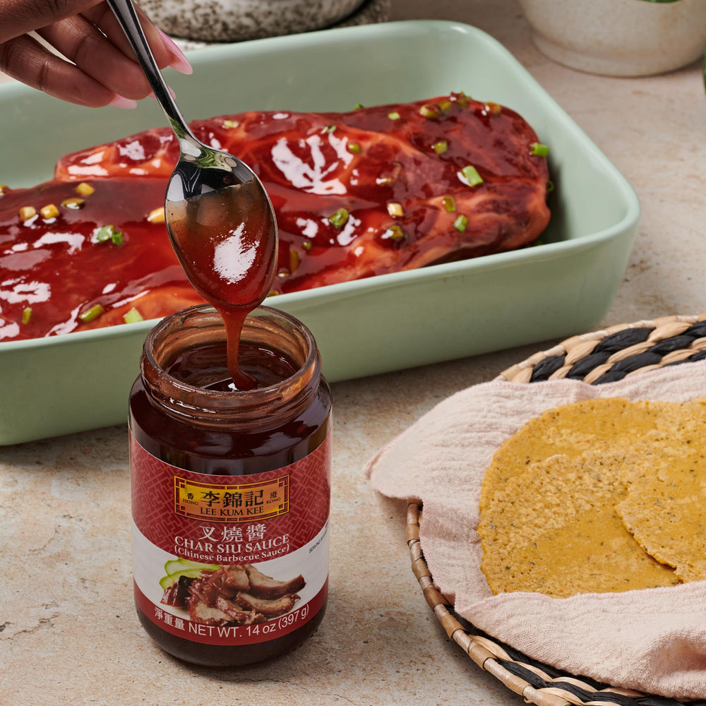 Lee Kum Kee basted ribs on grill showing caramelized crust and flavor