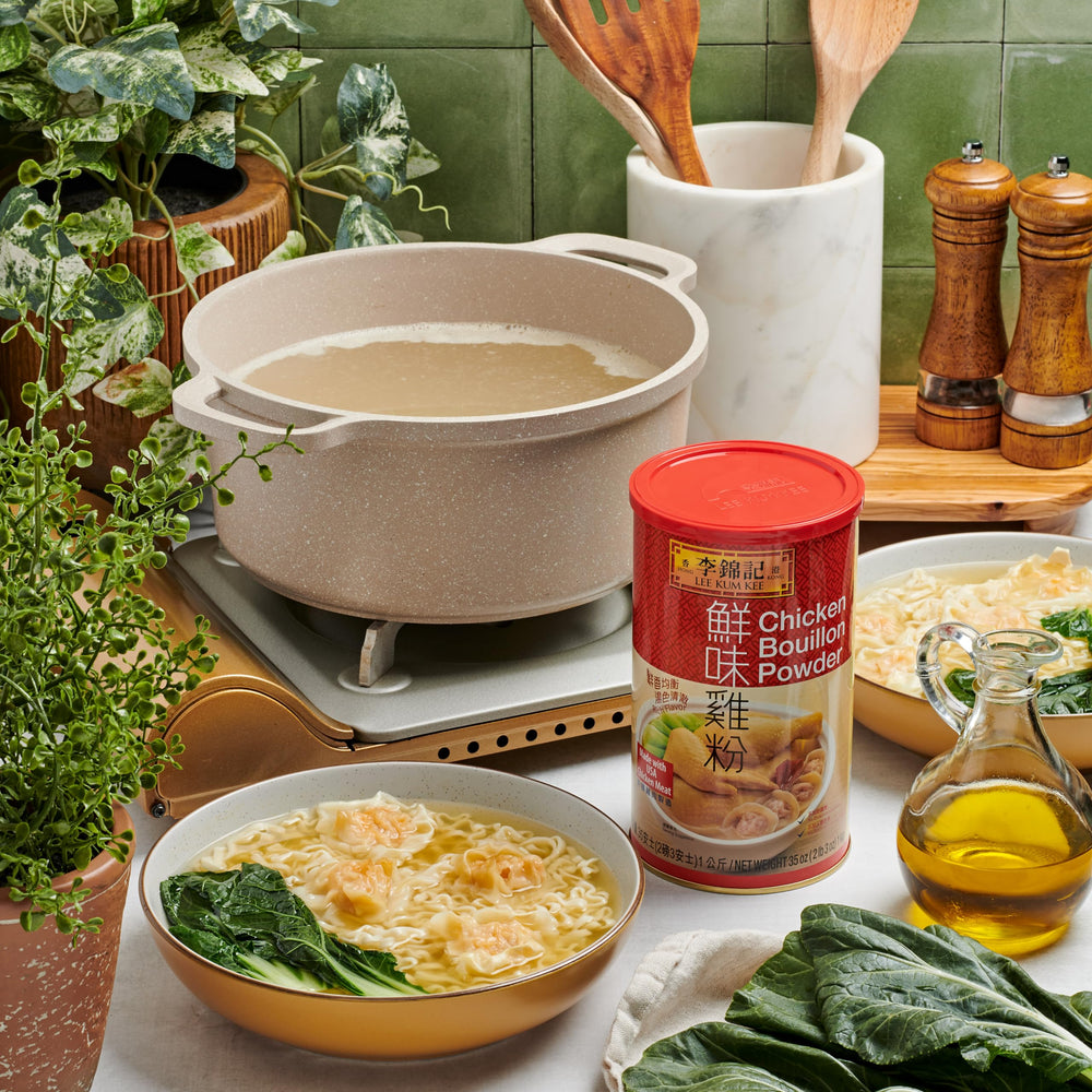 Lee Kum Kee in kitchen lifestyle scene speeding up dinner preparation