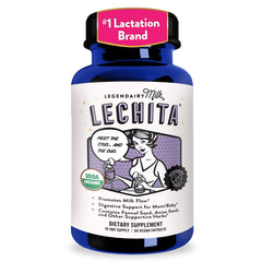 Legendairy Milk Lechita front packaging shows product and benefits