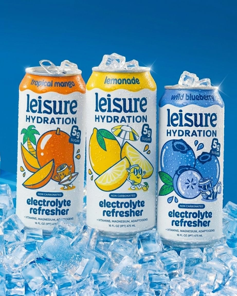 Leisure 12-pack boxed in recyclable packaging emphasizing sustainability and easy storage