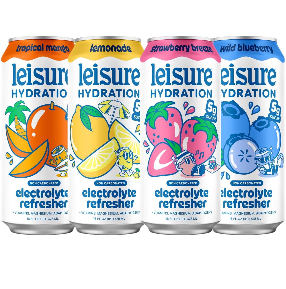 Leisure single 16 oz can front view highlighting flavor label