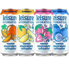 Leisure single 16 oz can front view highlighting flavor label