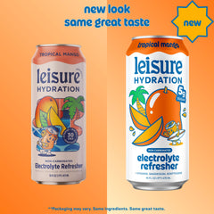 Leisure close-up of can texture and label highlighting electrolyte content