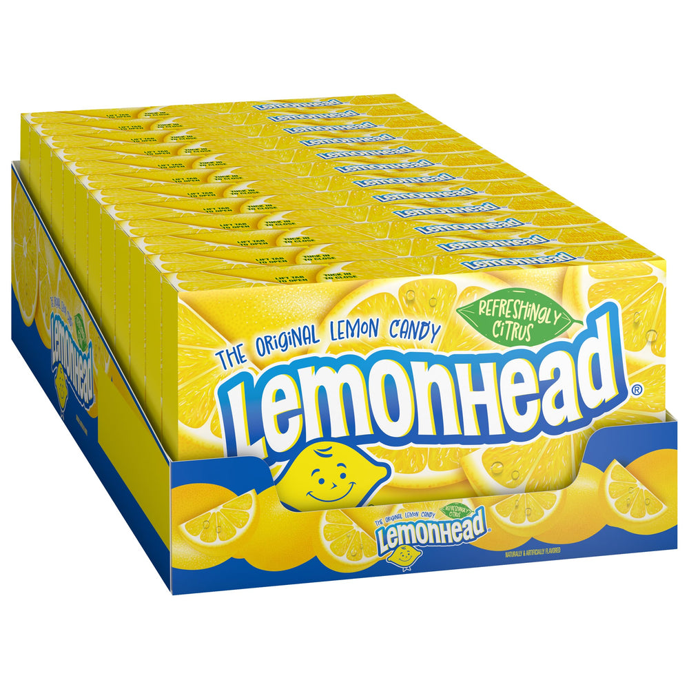 LEMONHEAD theatre box front view showing brand and portioning benefit