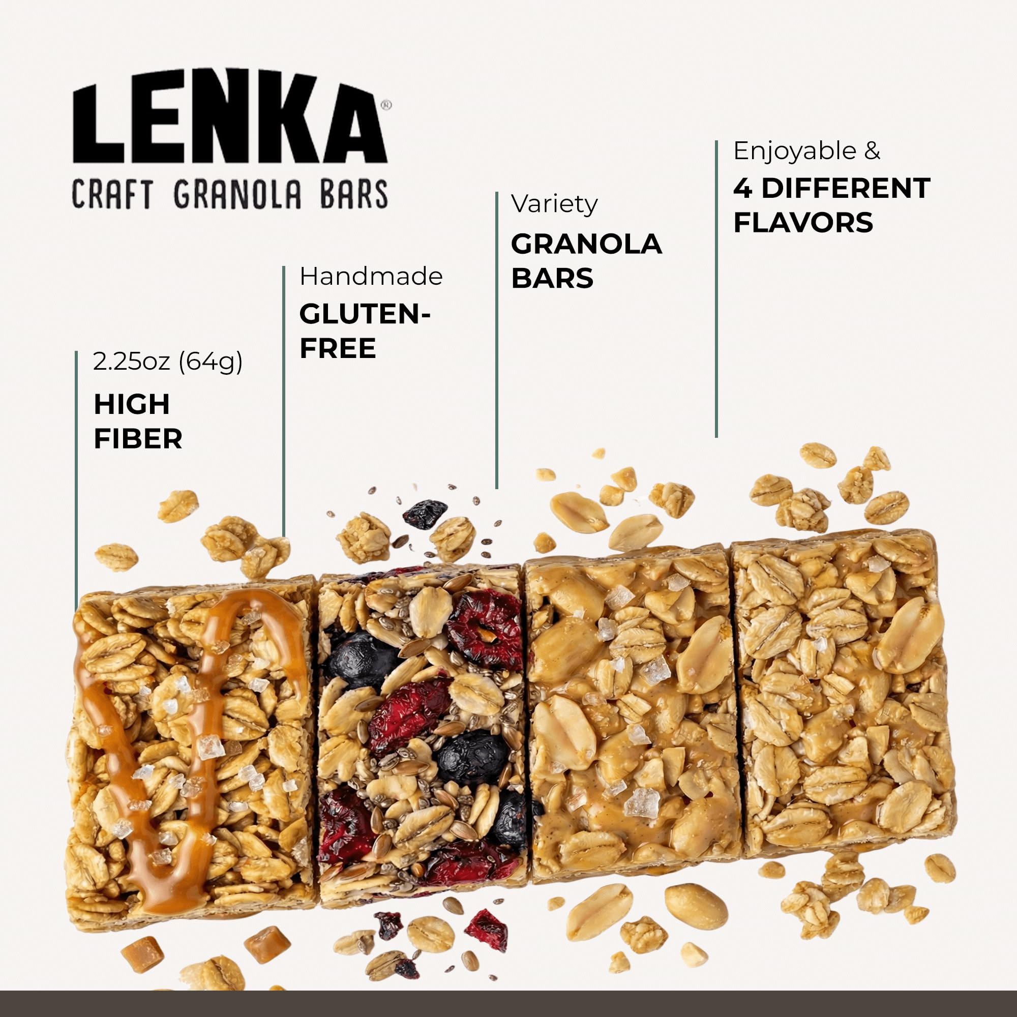 LENKA four flavors displayed to showcase variety and taste options