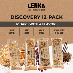 LENKA individually wrapped bar in hand for easy portability