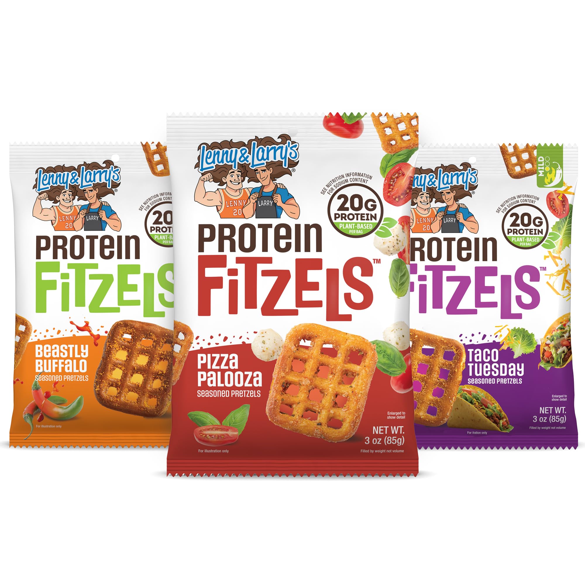 Lenny & Larry's front packaging showing Game Day Variety Pack and protein claim