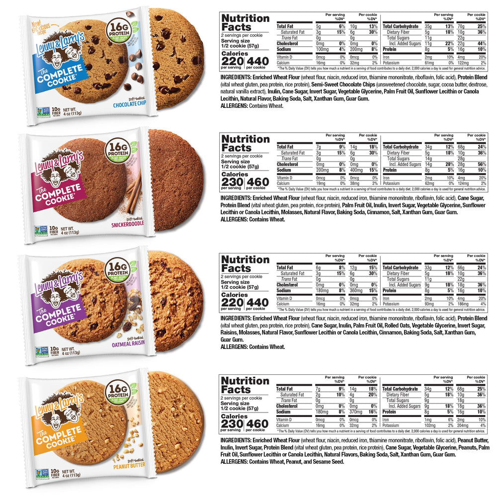 Lenny & Larry's individually wrapped cookie ready for on-the-go convenience