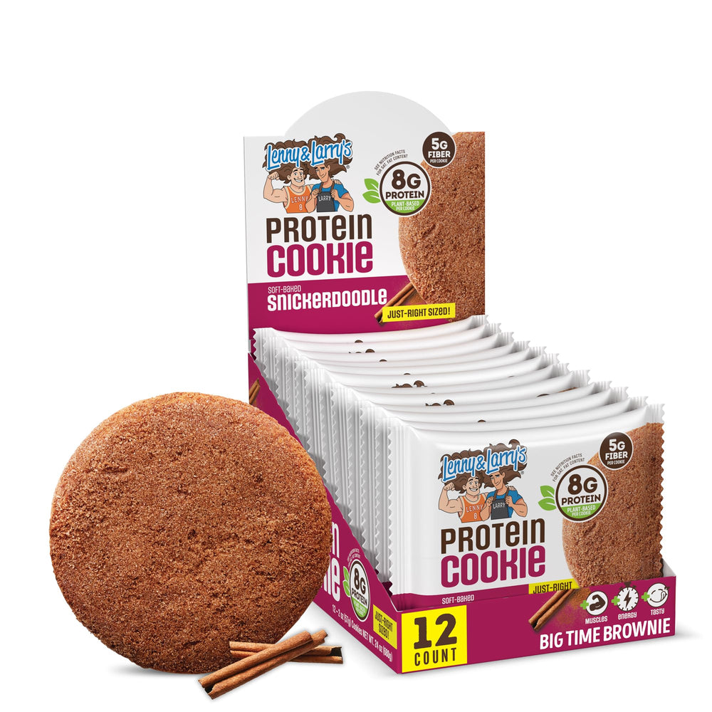 Lenny & Larry's front packaging showing vegan protein benefits
