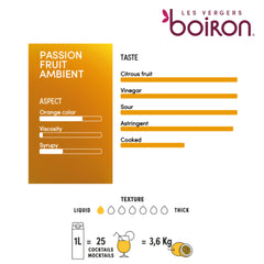 Les Vergers Boiron spoonful close-up showing smooth texture, aids precise portioning