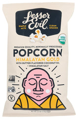 Lesserevil front packaging showing product benefits and clean labeling for quick selection