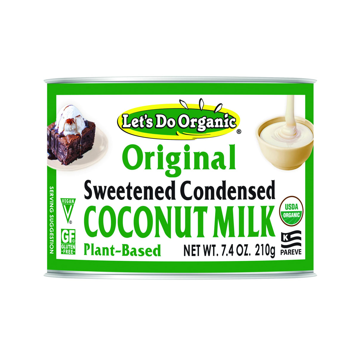Let's Do Organic front packaging showing can design and organic badge, indicates trusted quality