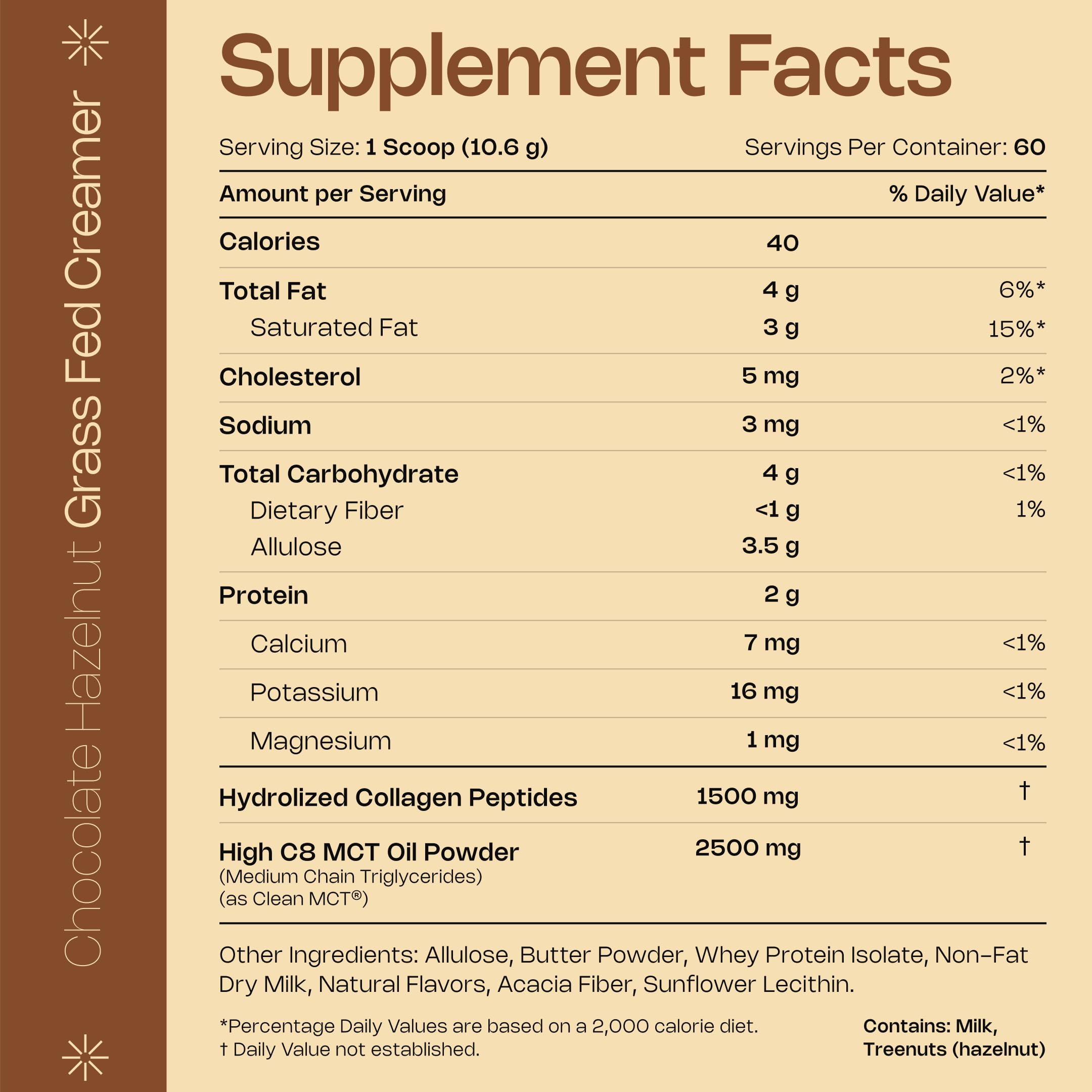 LevelUp scoop of creamer highlighting collagen and MCT powder texture