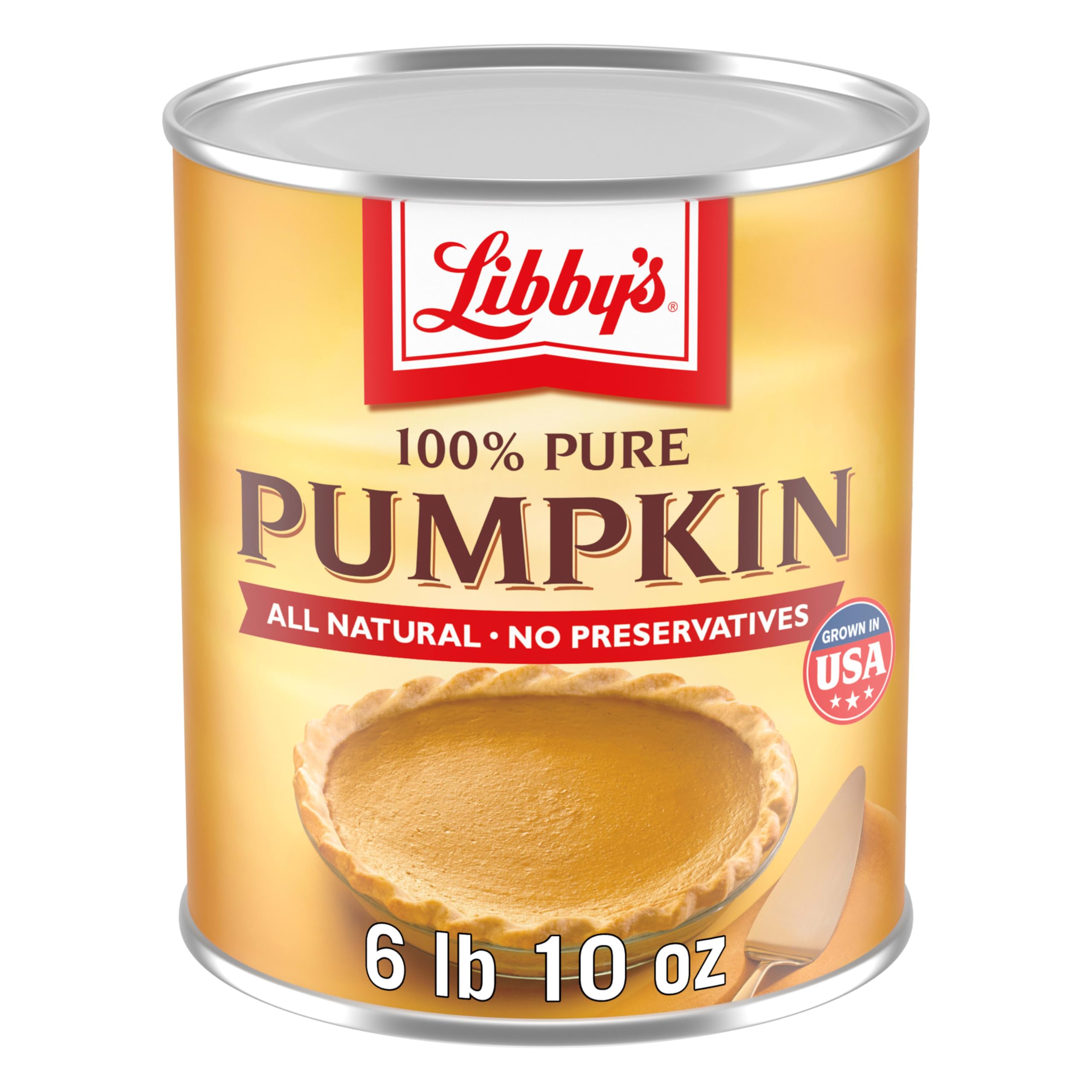 Libby's front can view showing label and size, clear identification and storage benefit